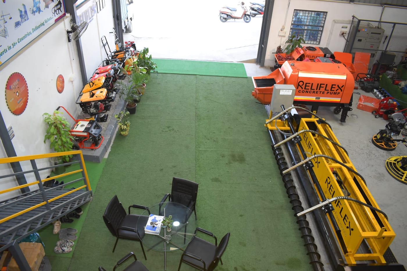 Reliflex showroom floor in Bengaluru